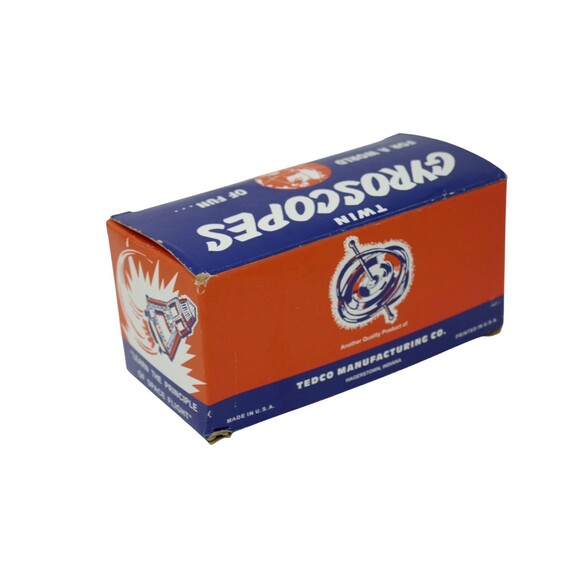 Tedco Gyroscope Twin Pack Retro Kids Science Spinning Top Physics Toy Vintage - Picture 6 of 7